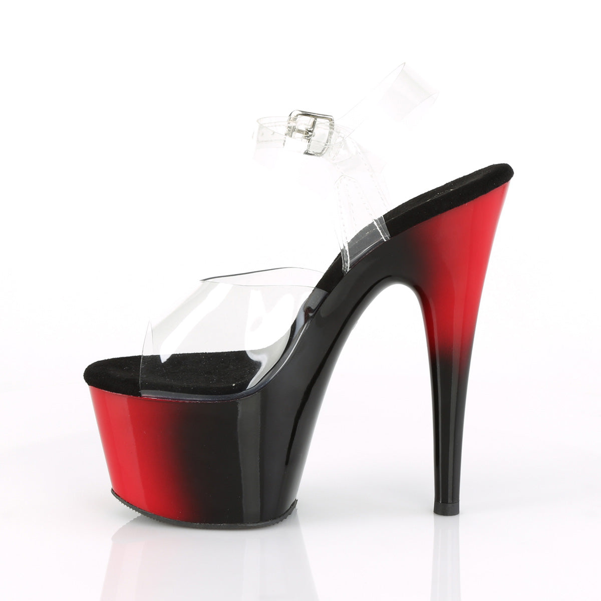 Pleaser Sandales pour femmes ADORE-708br CLR / RED-BLK