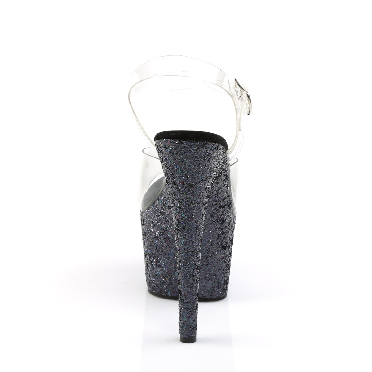 Pleaser Sandales pour femmes ADORE-708LG CLR / BLK MULTI GLITTER
