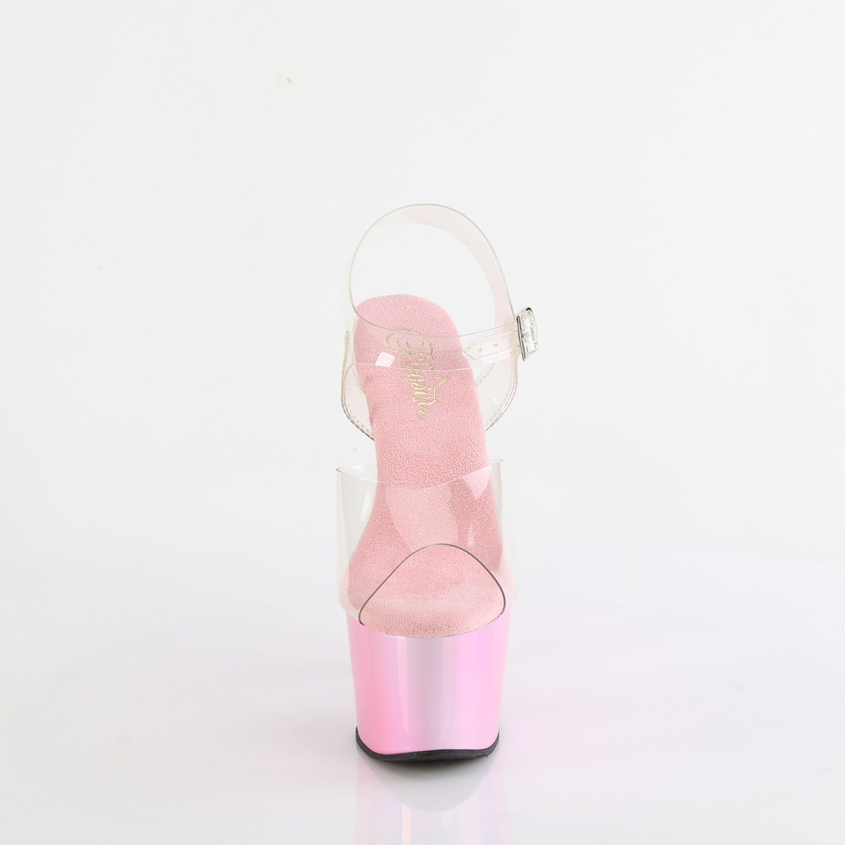 Pleaser ADORE-708LQ Clr/Liquid B. Pink Hologram