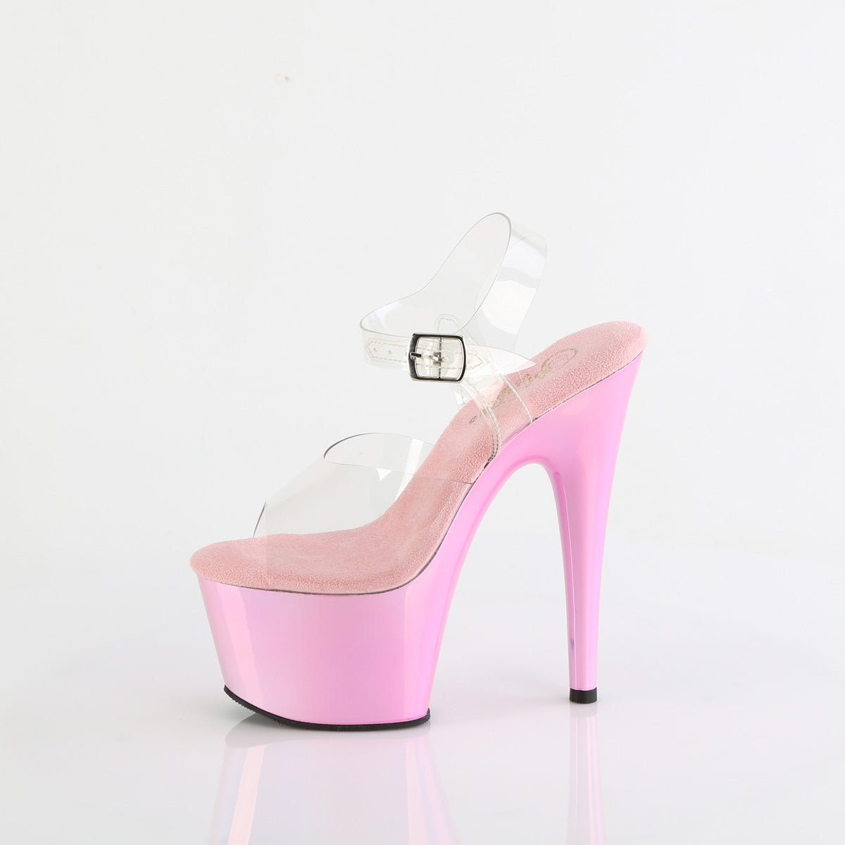Pleaser ADORE-708LQ Clr/Liquid B. Pink Hologram