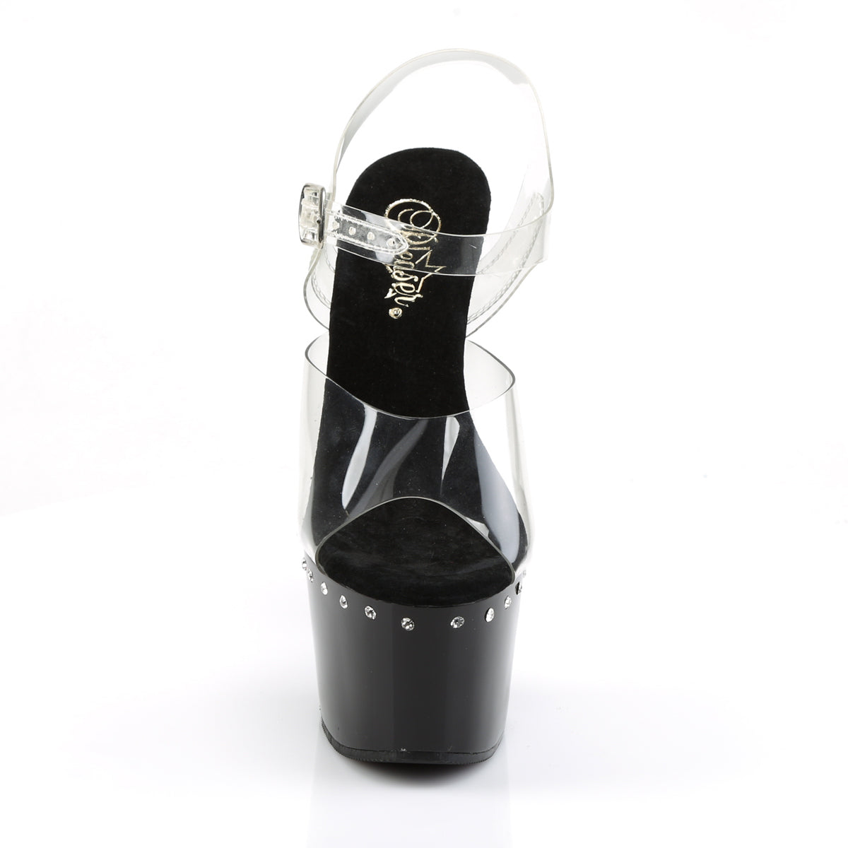 Pleaser Sandales pour femmes ADORE-708LS CLR / BLK