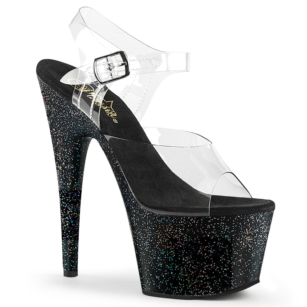 Pleaser Sandales pour femmes ADORE-708mg CLR / BLK