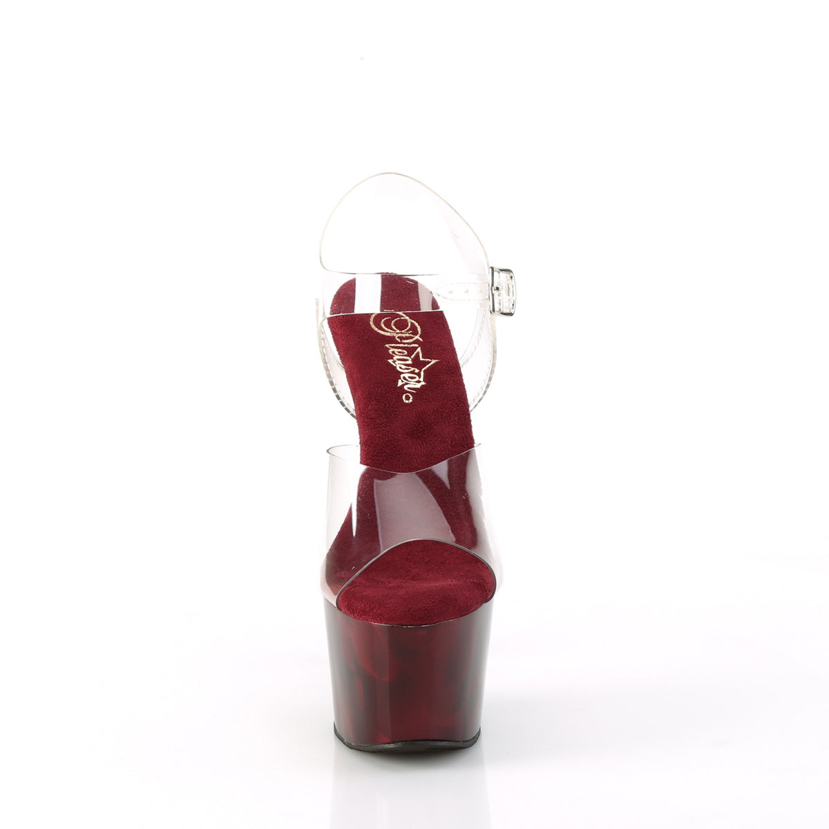 Pleaser ADORE-708MPP Clr/Burgundy
