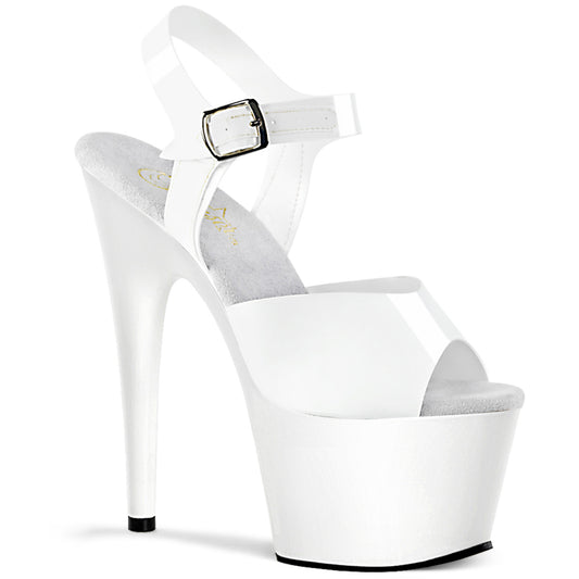 Pleaser Sandales pour femmes ADORE-708n wht (gelée) TPU / WHT