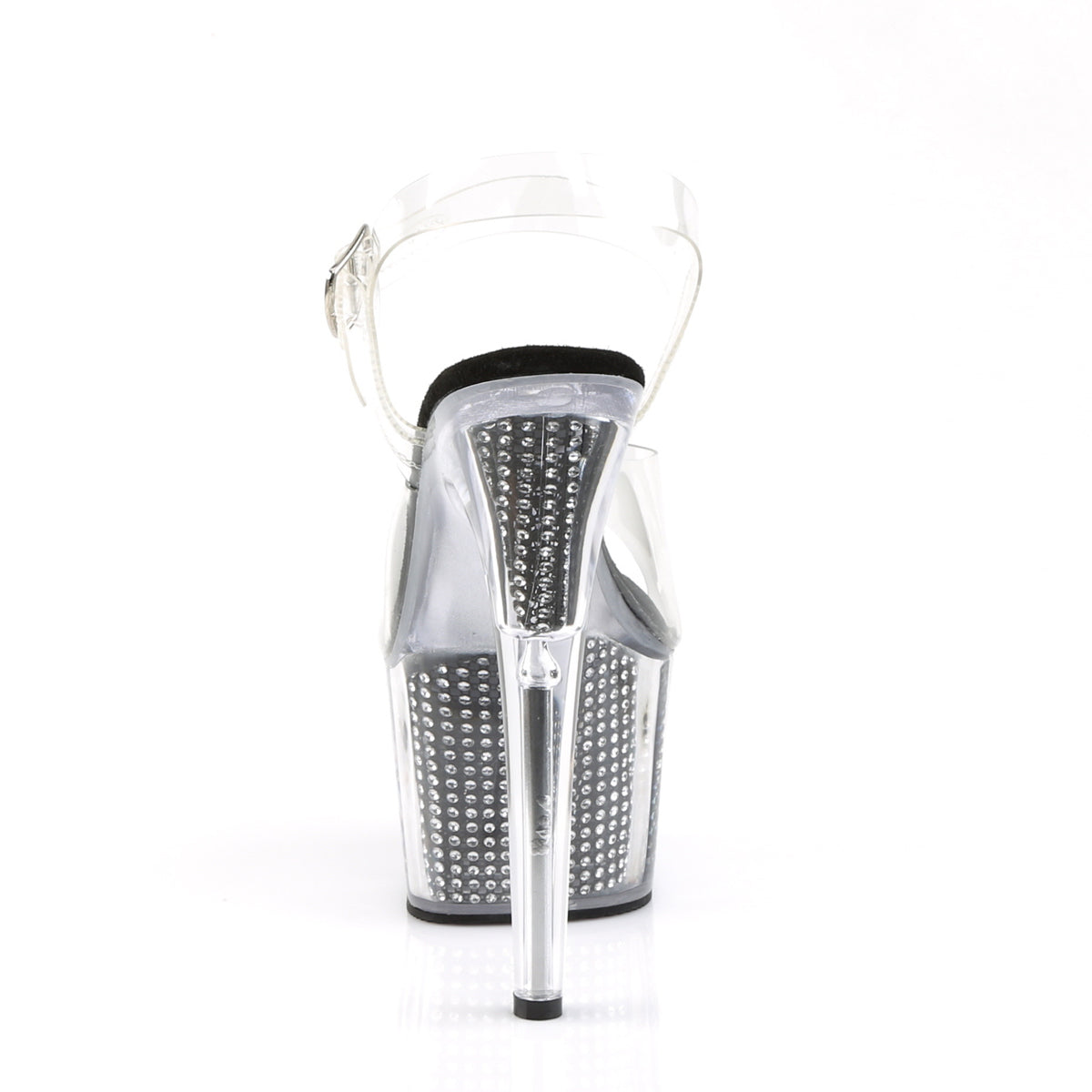 Pleaser Sandales pour femmes ADORE-708SRS CLR / BLK SRS