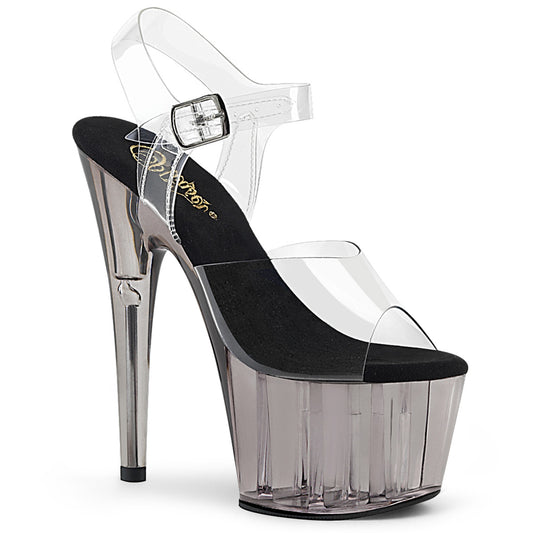 Pleaser Sandales pour femmes ADORE-708t clr / fumée teinté