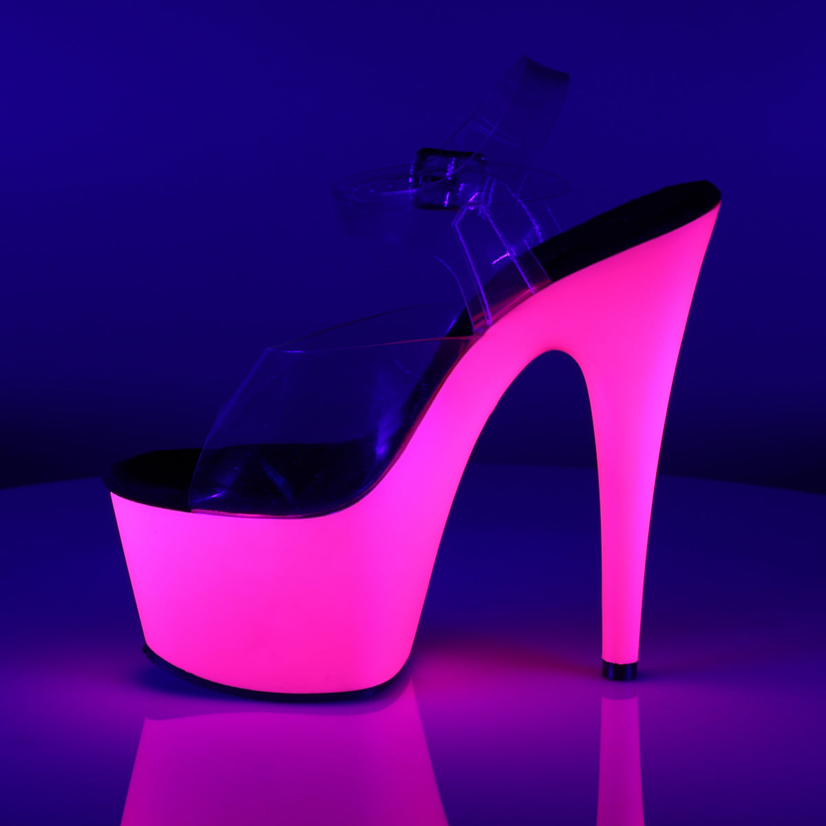 Pleaser Sandales pour femmes ADORE-708udu CLR / Néon Rose