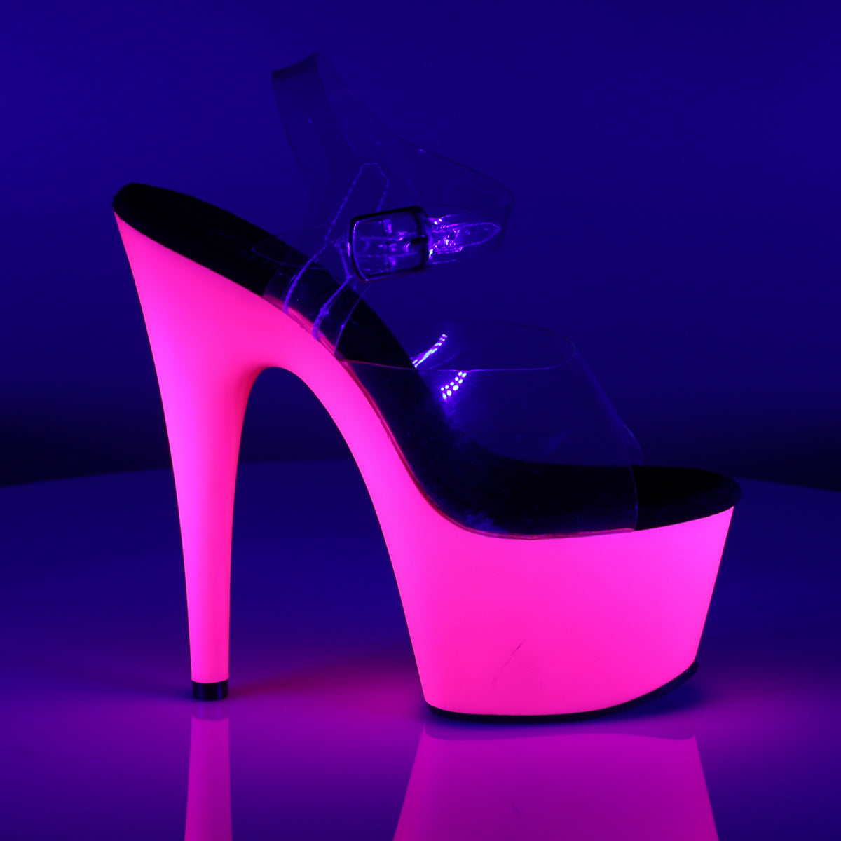 Pleaser Sandales pour femmes ADORE-708udu CLR / Néon Rose