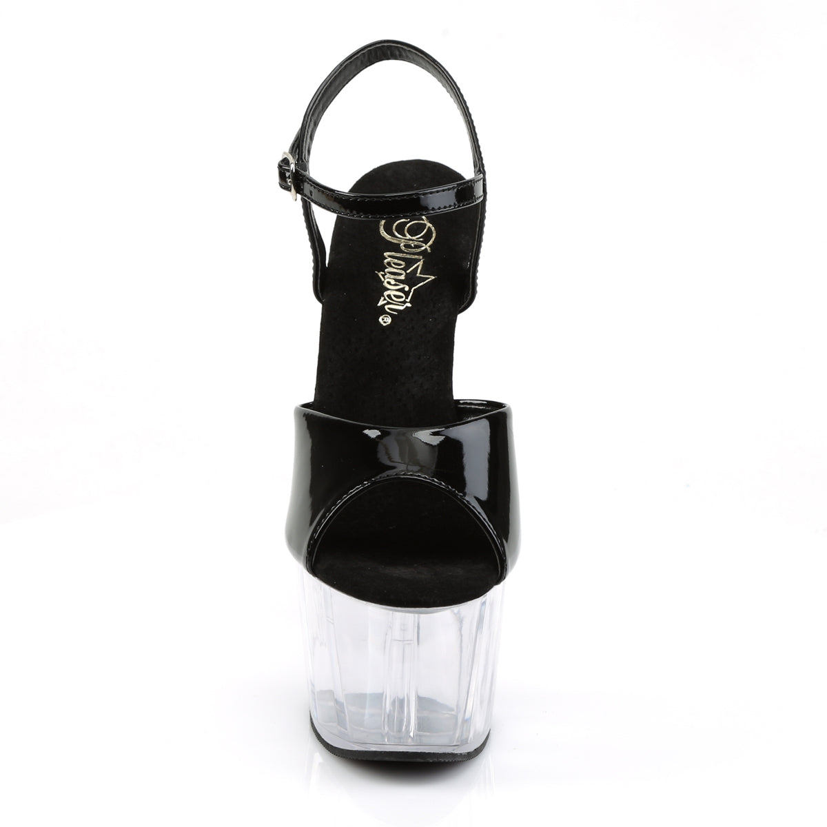 Pleaser Sandales pour femmes ADORE-709 BLK PAT / CLR