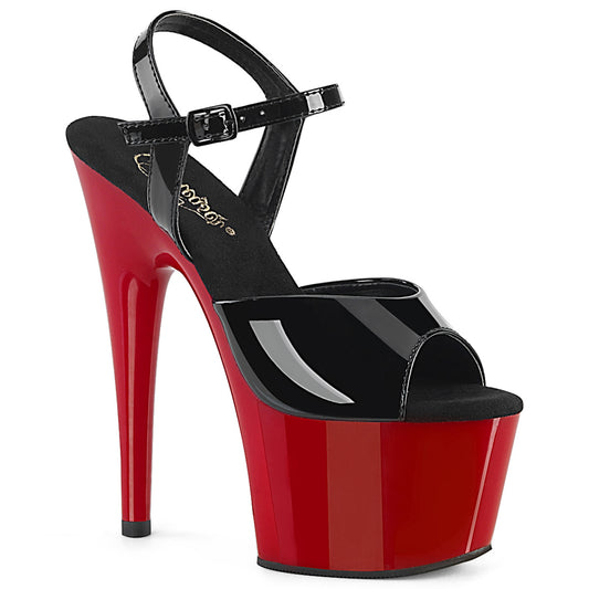 Pleaser Sandales pour femmes ADORE-709 blk pat / rouge