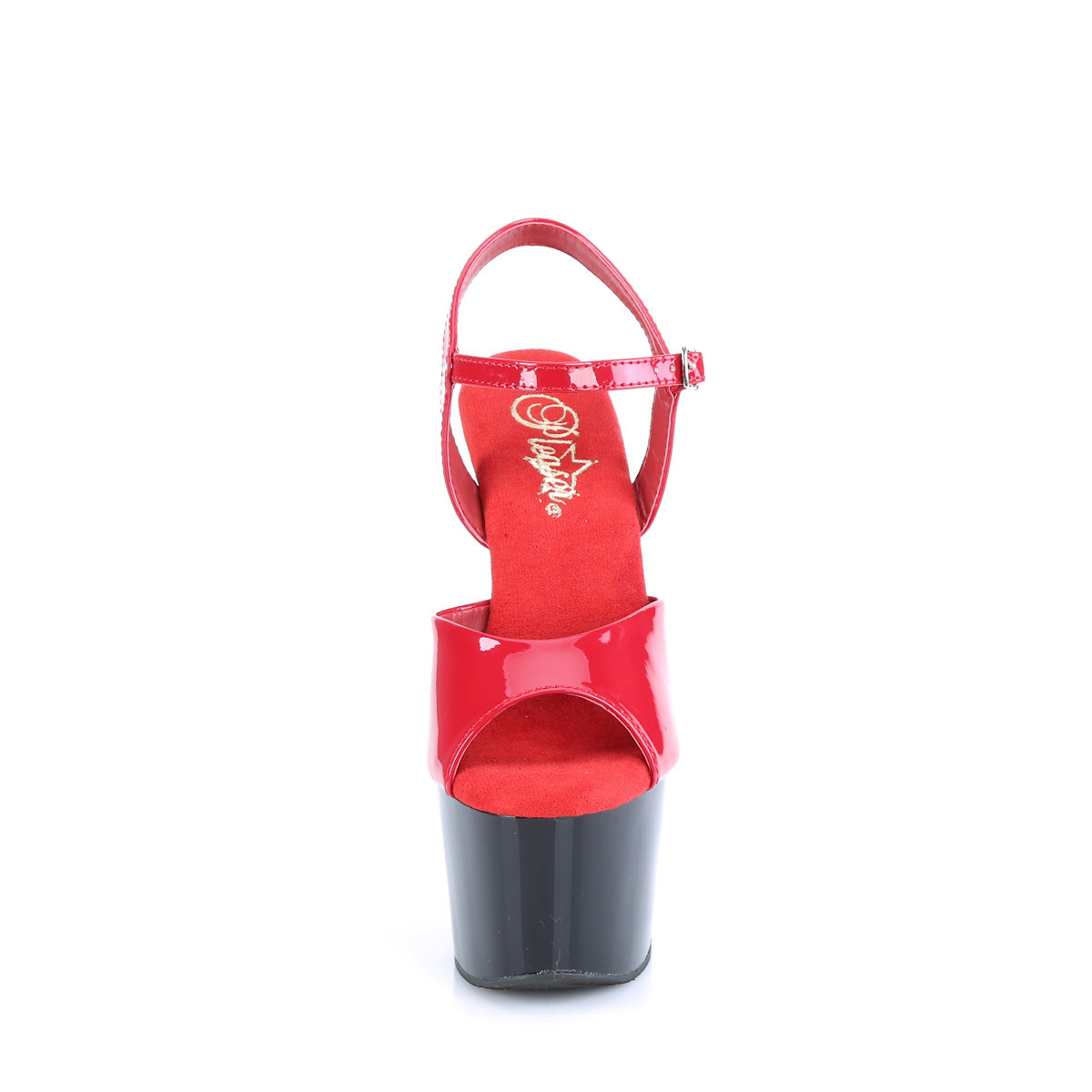 Pleaser Des sandales ADORE-709 Pat / Blk rouge