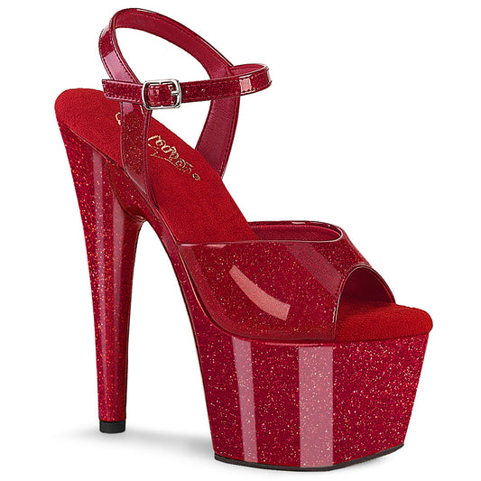 Pleaser   ADORE-709gp Ruby Red paillettes Pat / m