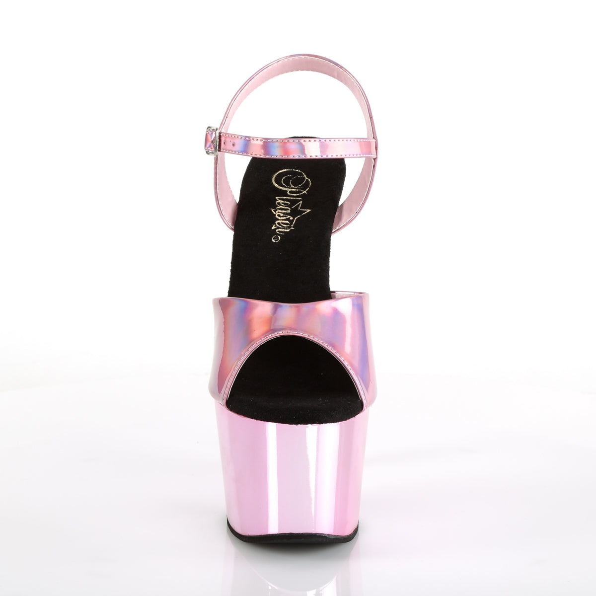Pleaser Sandales pour femmes ADORE-709hgch B. Hologramme rose / b. Chrome rose