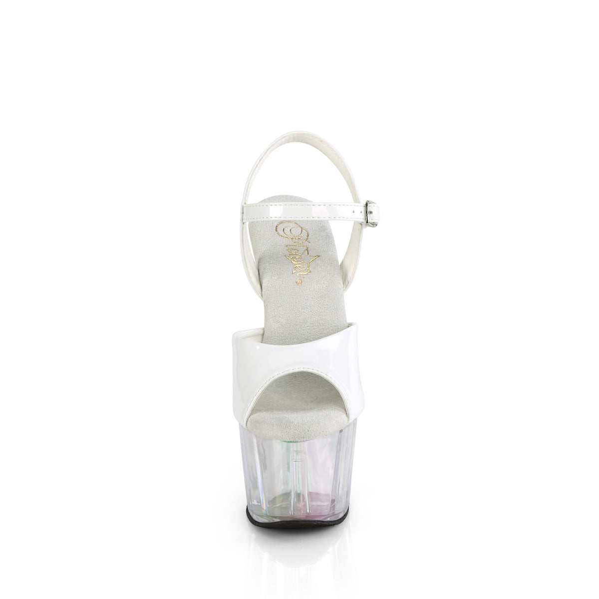 Pleaser ADORE-709HT Wht Holo/Holo Tinted