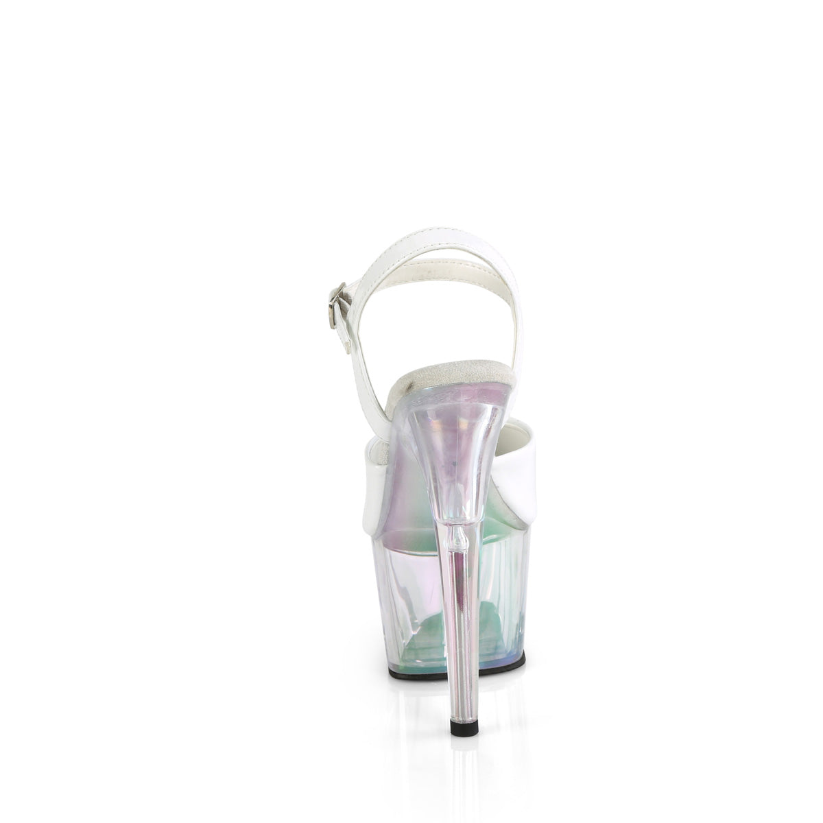 Pleaser ADORE-709HT Wht Holo/Holo Tinted