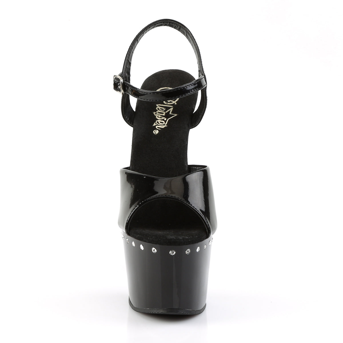 Pleaser Sandales pour femmes ADORE-709LS blk / blk