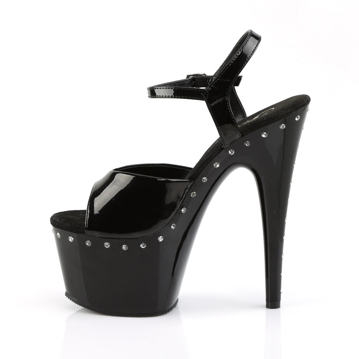 Pleaser Sandales pour femmes ADORE-709LS blk / blk