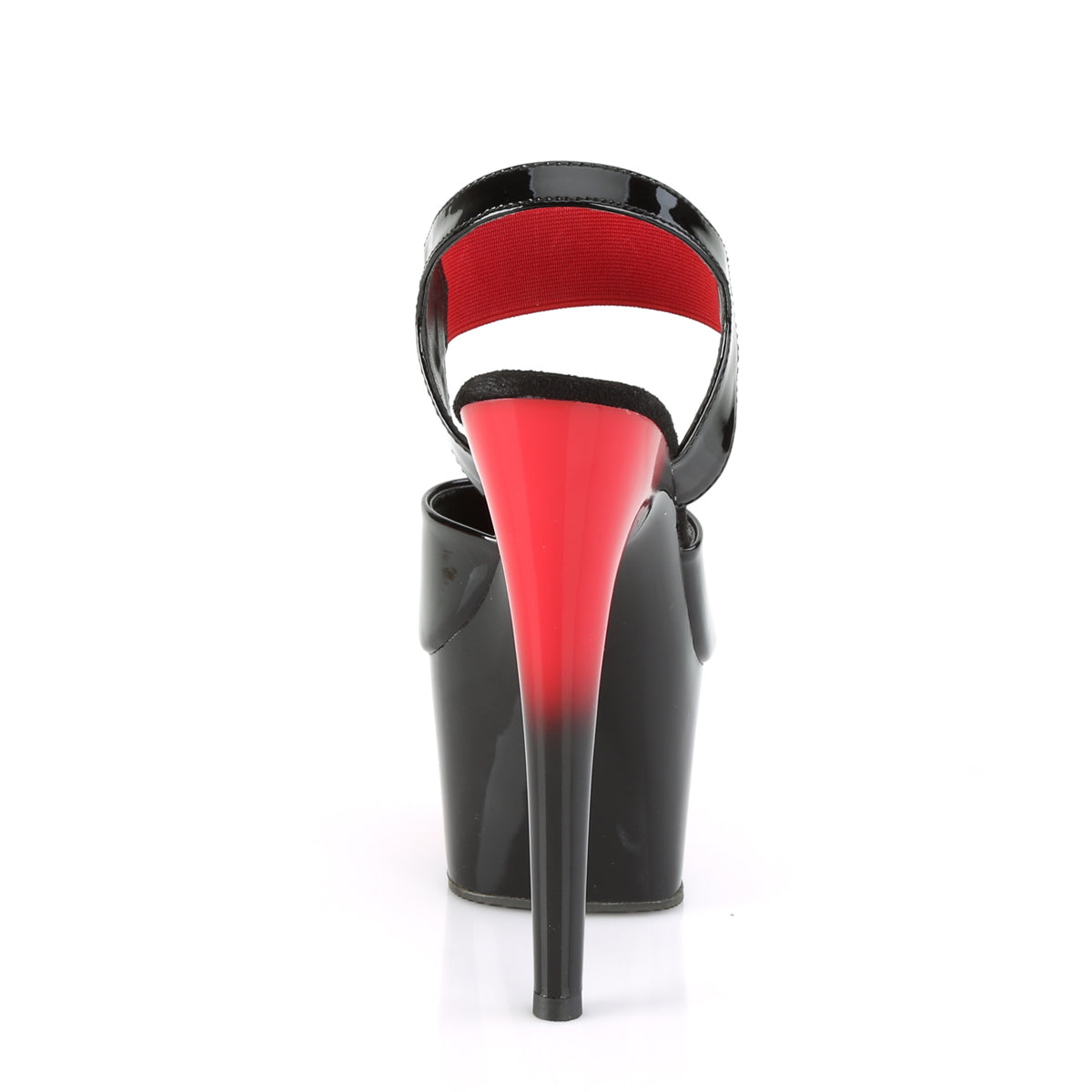 Pleaser Sandales pour femmes ADORE-714br BANDE ÉLASTIQUE PAT-ROUGE / RED-BLK