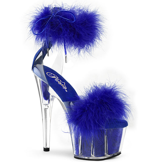 Pleaser   ADORE-724f Clr-Royal Blue Fur / M