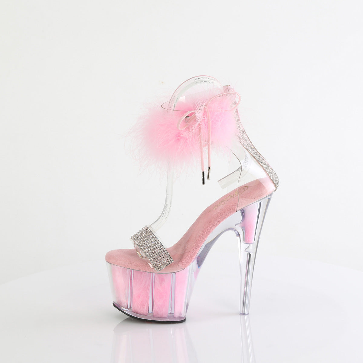 Pleaser ADORE-727F Clr-B. Pink Fur/M
