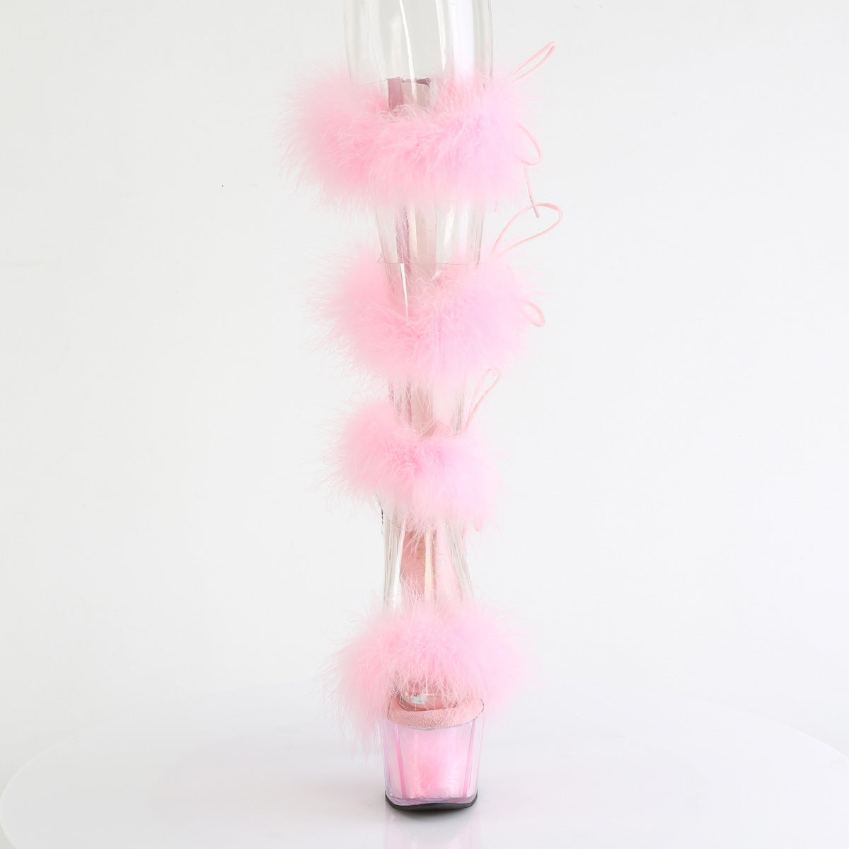 Pleaser ADORE-728F Clr-B. Pink Fur/M