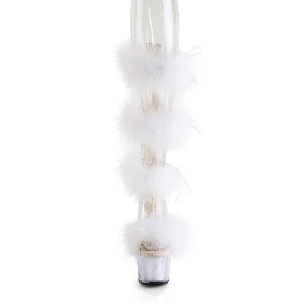 Pleaser ADORE-728f clr-wht fur / m