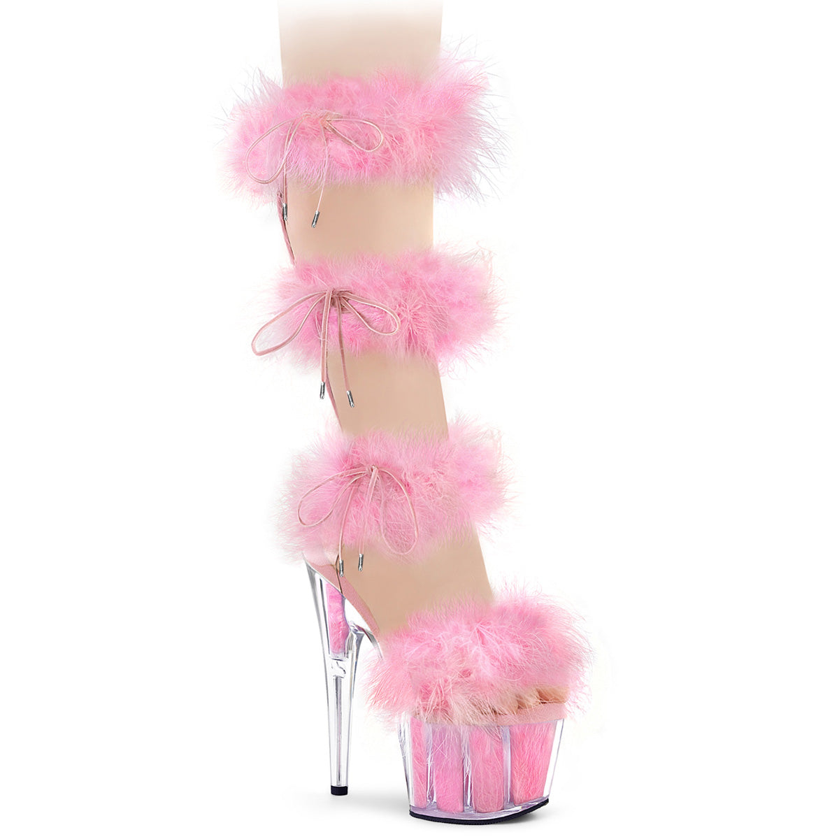 Pleaser ADORE-728F Clr-B. Pink Fur/M