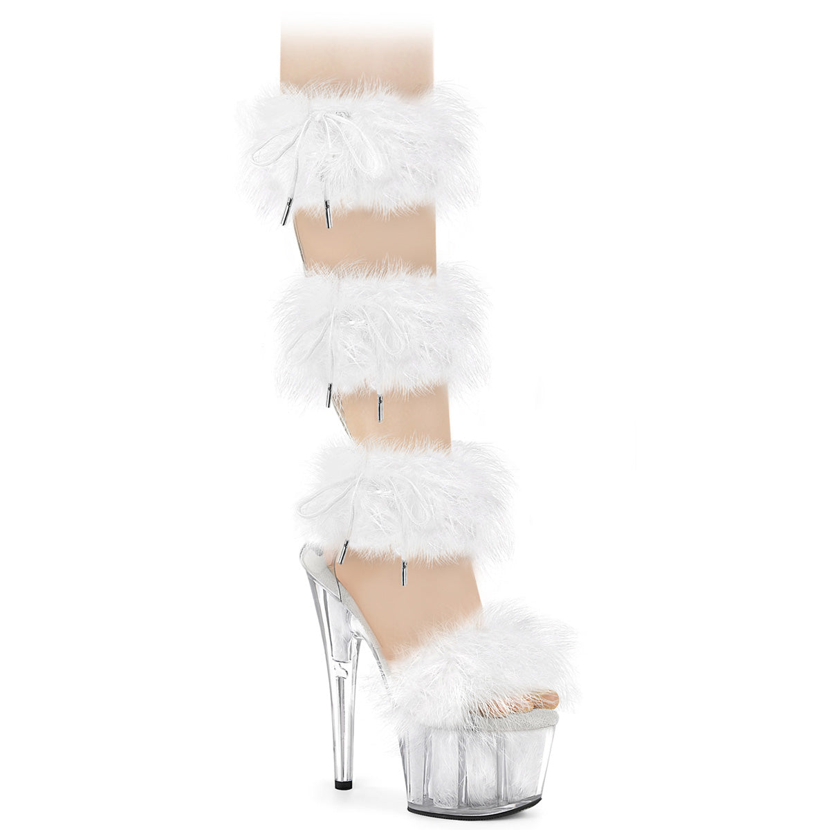 Pleaser ADORE-728f clr-wht fur / m