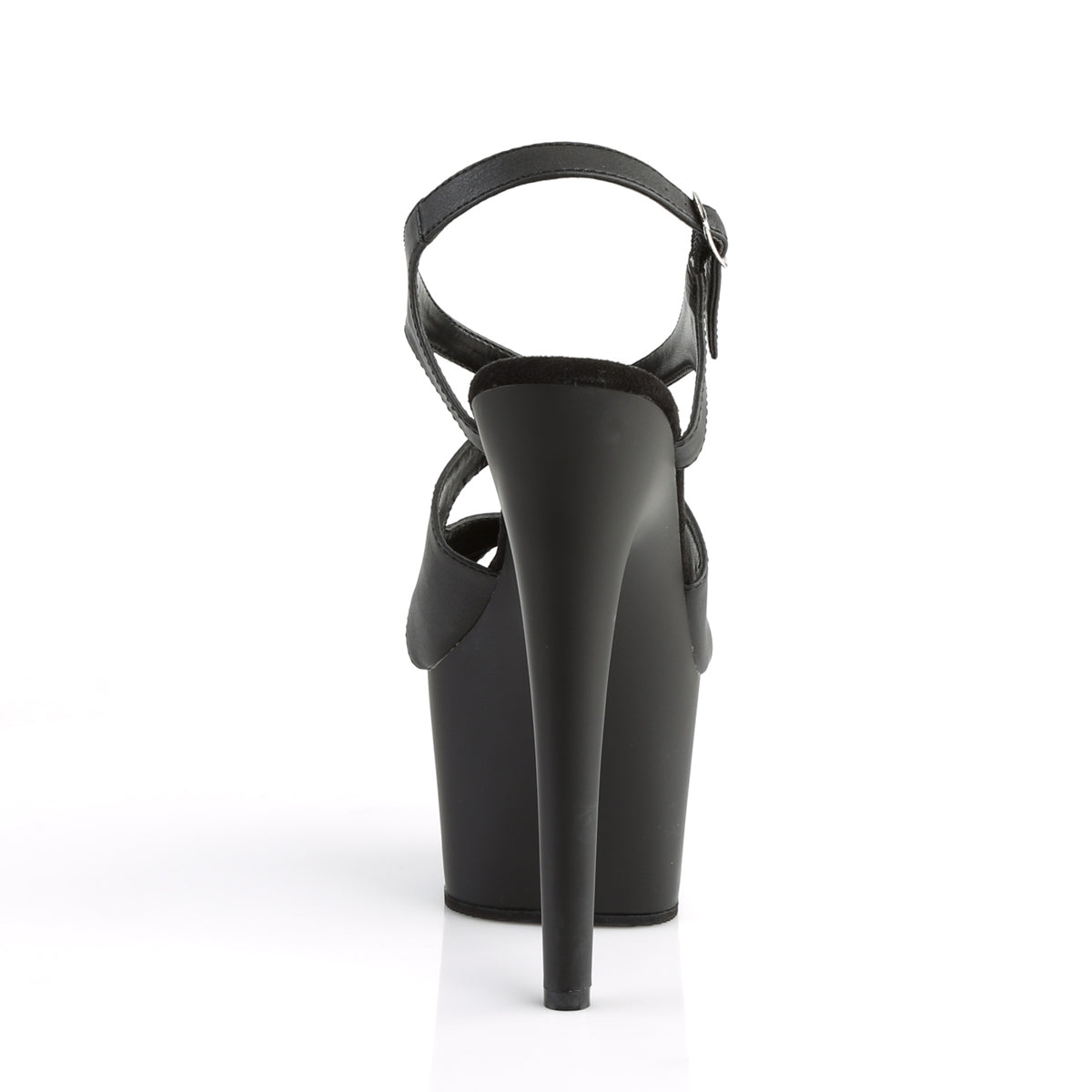 Pleaser Sandales pour femmes ADORE-730 BLK FAUX CUIR / BLK MATTE