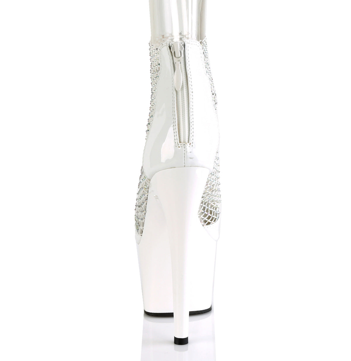Pleaser Sandales pour femmes ADORE-765rm wht pa-rs maillage / wht