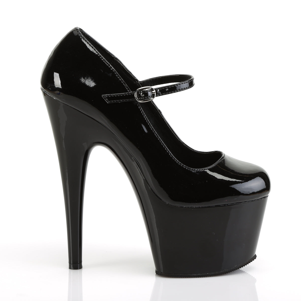 Pleaser Sandales pour femmes ADORE-787 BLK PAT / BLK