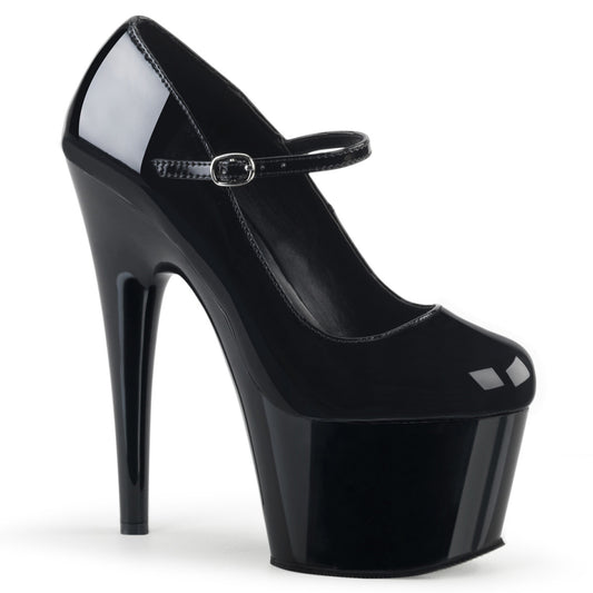 Pleaser Sandales pour femmes ADORE-787 BLK PAT / BLK