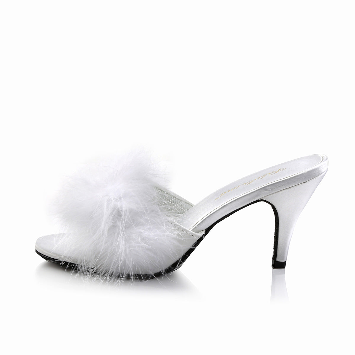 Fabulicious Sandales pour femmes AMOUR-03 wht pu-fourrure