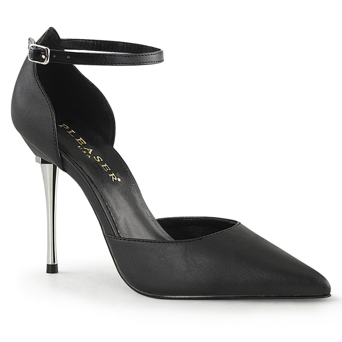 Pleaser Womens Pumps APPEAL-21 Blk Faux Leather