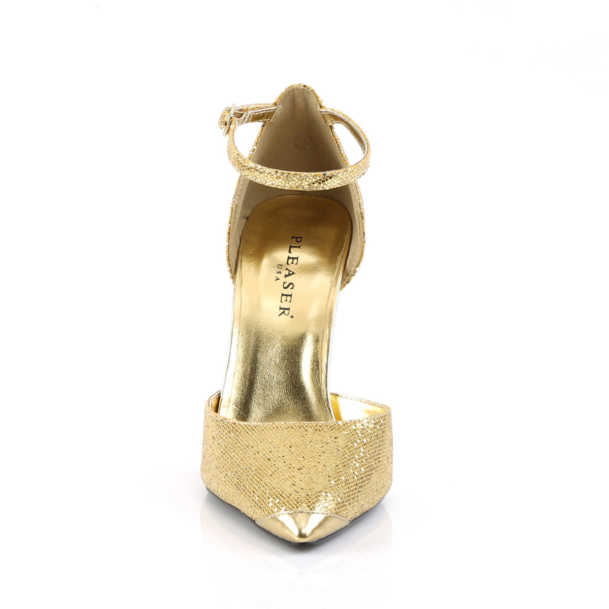 Pleaser Pompes pour femmes APPEAL-21 Gold Woven Gltr
