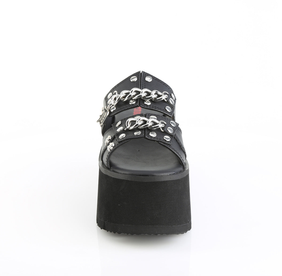 DemoniaCult Women's Sandals ASHES-08 Blk Vegan Leather