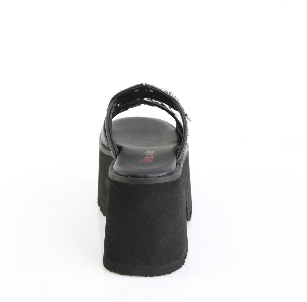 DemoniaCult Women's Sandals ASHES-08 Blk Vegan Leather