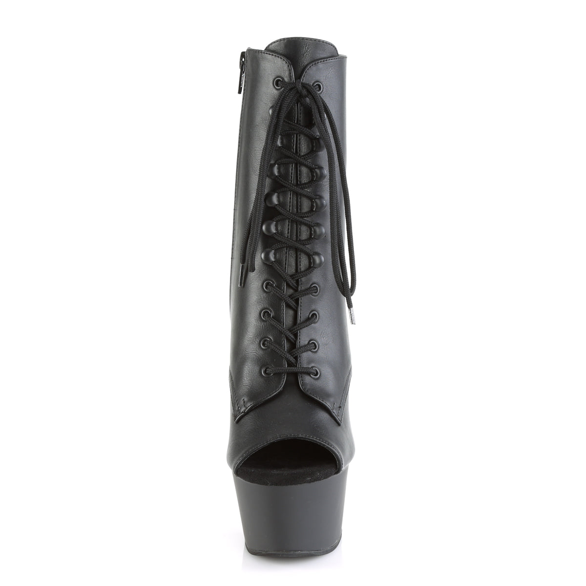 Pleaser Bottines pour femmes ASPIRE-1021 BLK FAUX CUIR / BLK MATTE
