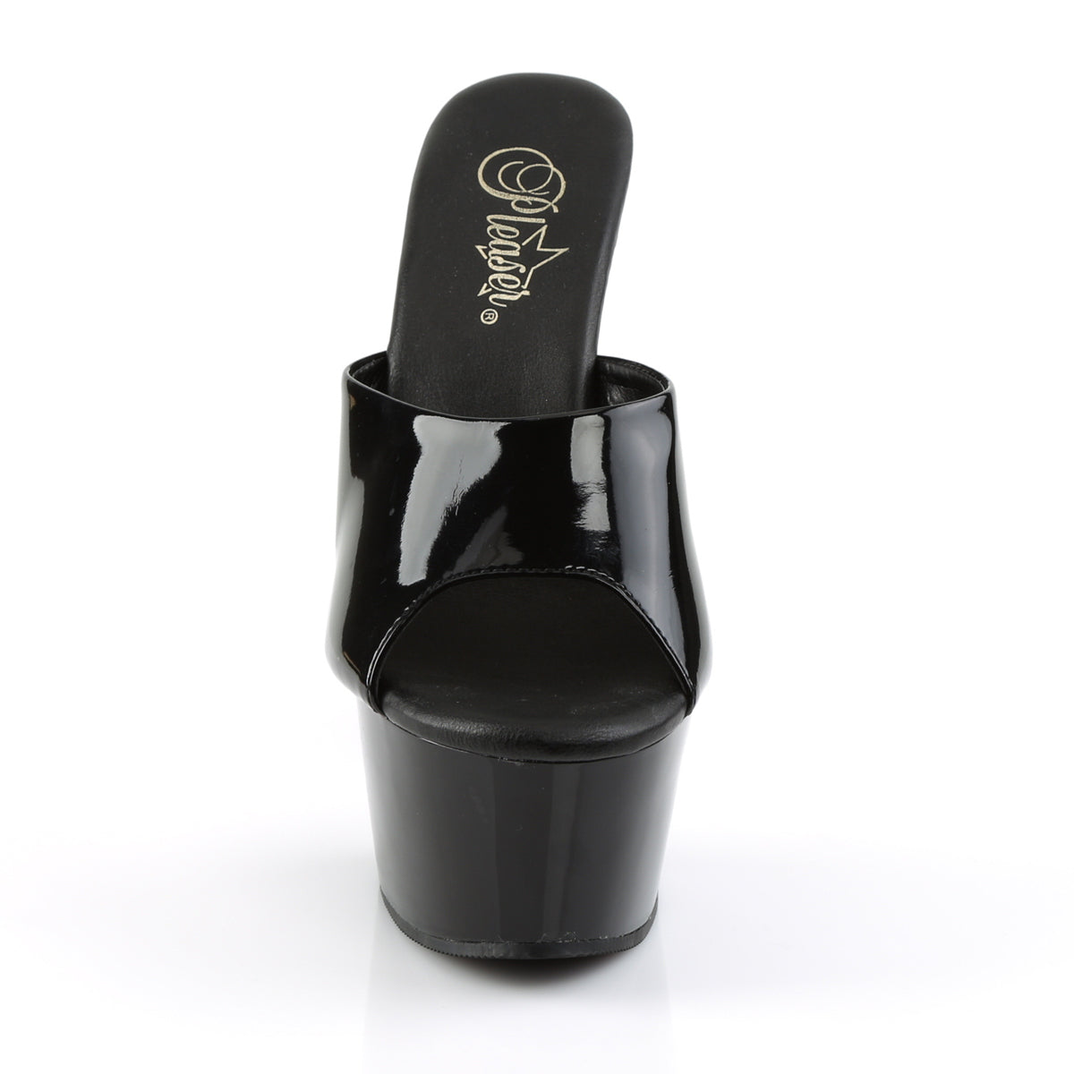 Pleaser Sandales pour femmes ASPIRE-601 BLK PAT / BLK