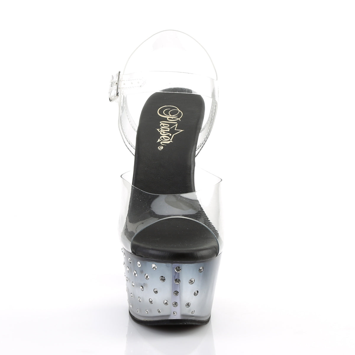 Pleaser Sandales pour femmes ASPIRE-608std CLR / BLK-CLR