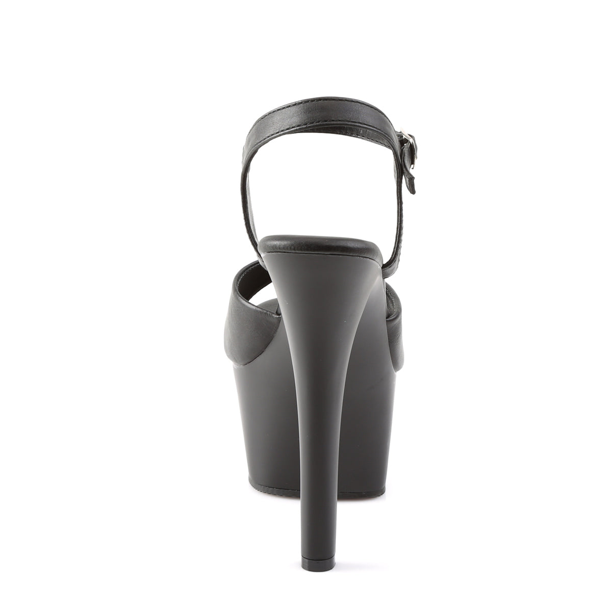 Pleaser Sandales pour femmes ASPIRE-609 Blk Faux Cuir / Blk Matte