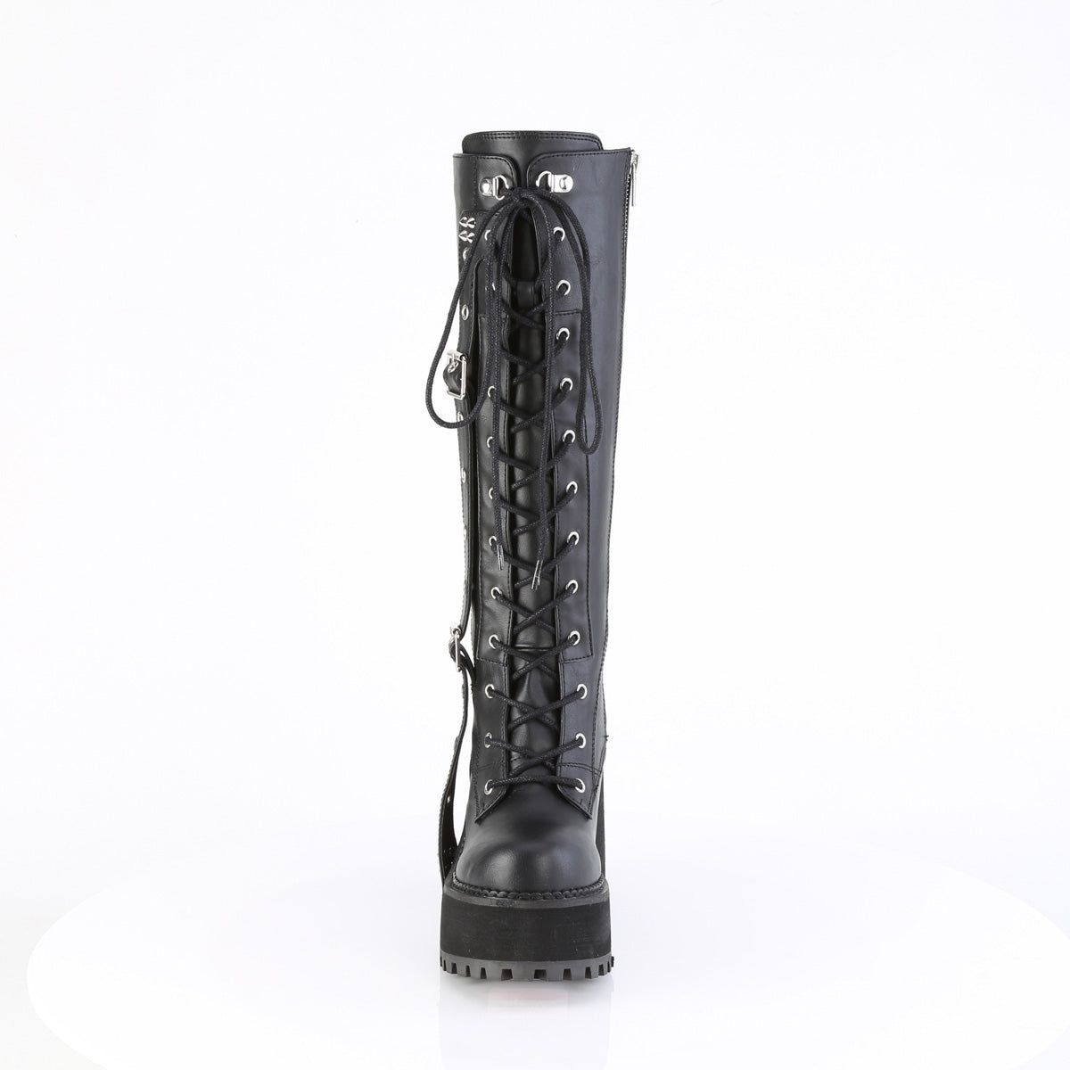 DemoniaCult ASSAULT-218 Cuir végétalien BLK