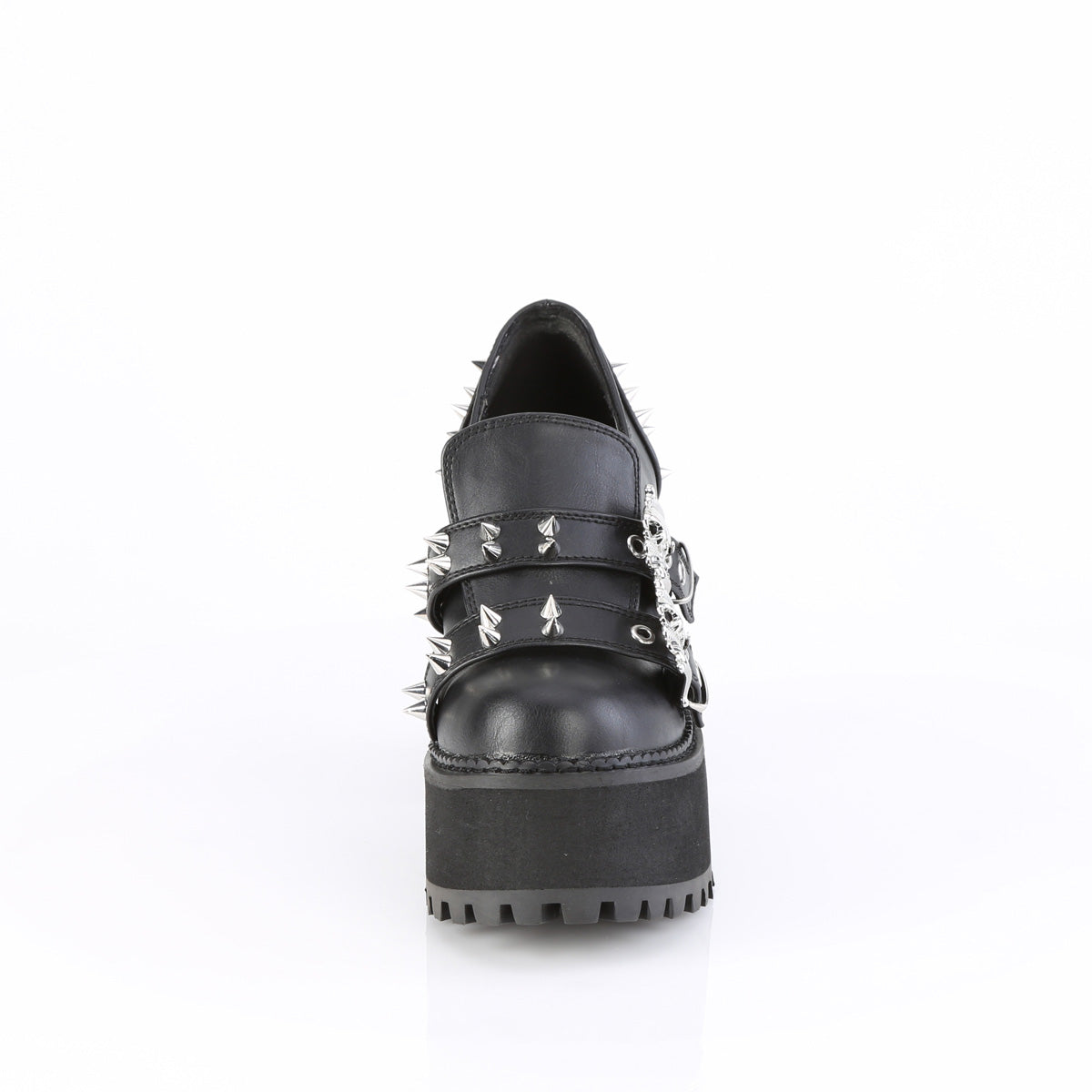 DemoniaCult ASSAULT-38 Cuir végétalien BLK