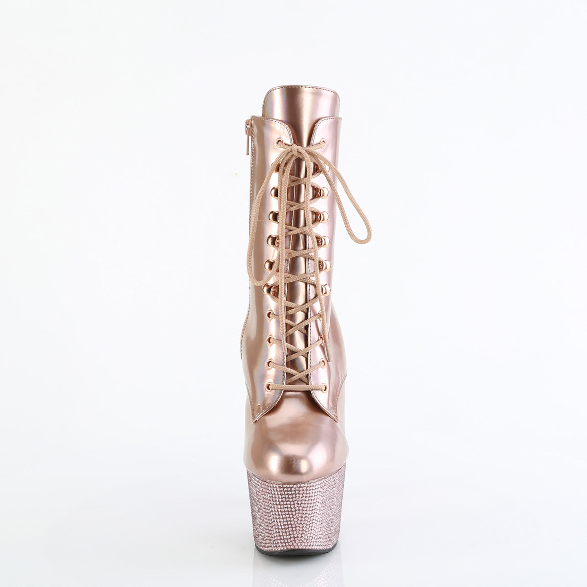 Pleaser Ankle Boots BEJEWELED-1020-7 R. Gold Holo Pat/R. Gold AB RS