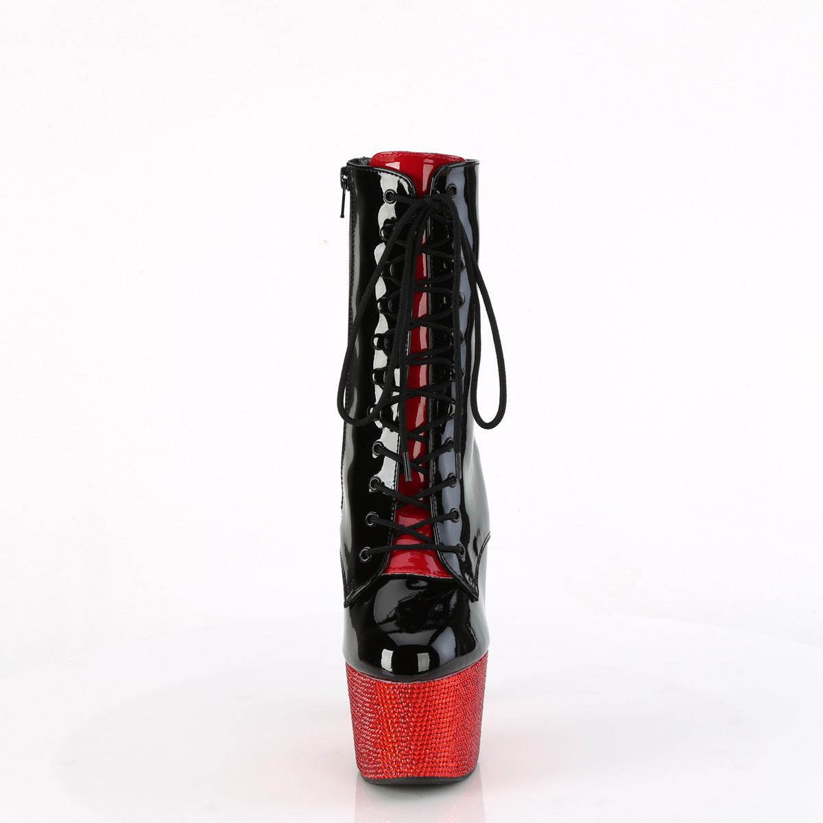 Pleaser Bottines BEJEWELED-1020FH-7 BLK-RED PAT / RE