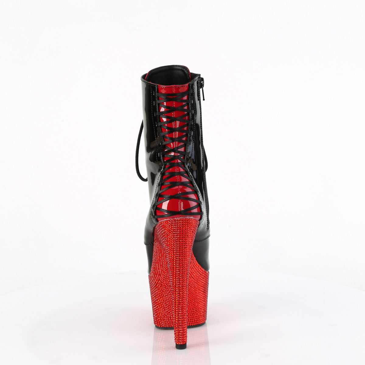 Pleaser Bottines BEJEWELED-1020FH-7 BLK-RED PAT / RE