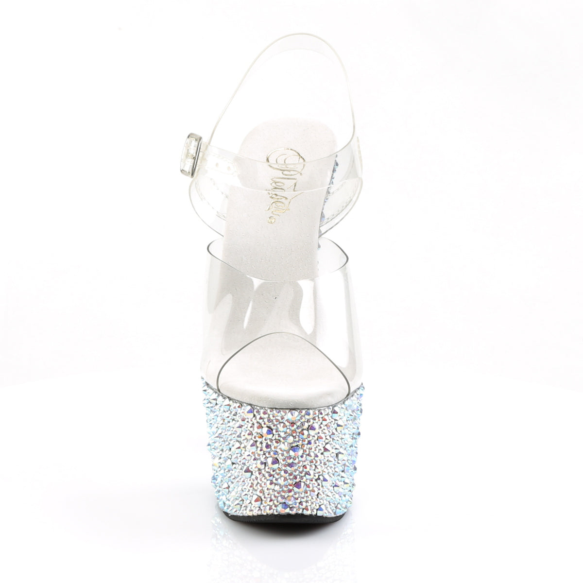 Pleaser Sandales pour femmes BEJEWELED-708ms CLR / SLV MULTI RS