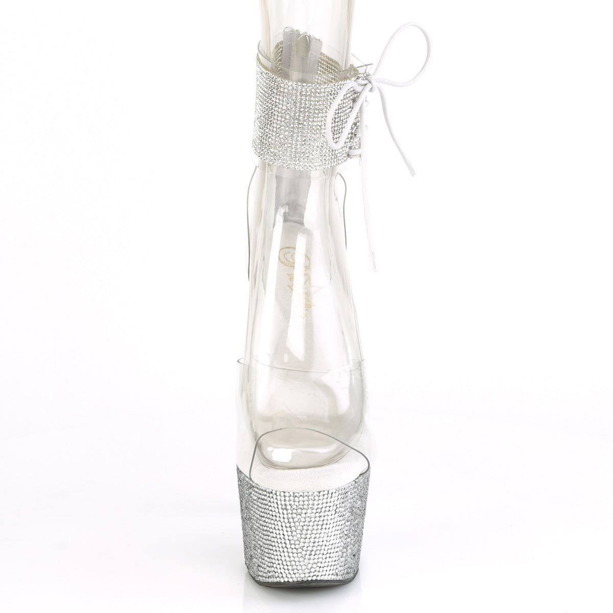 Pleaser Bottines pour femmes BEJEWELED-724rs CLR / SLV RS