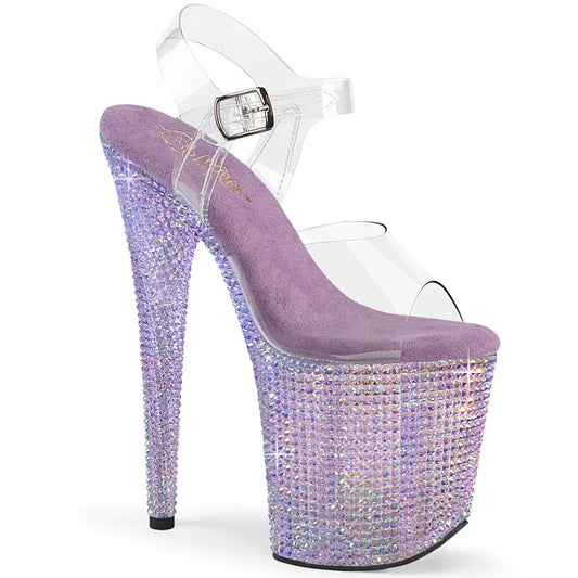 Pleaser   BEJEWELED-808RRS CLR / LAVENDER RS