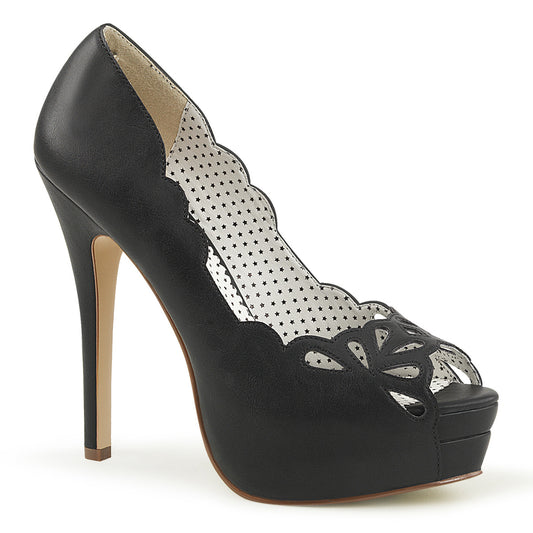 Pin Up Couture Pompes pour femmes BELLA-30 Blk Faux Cuir